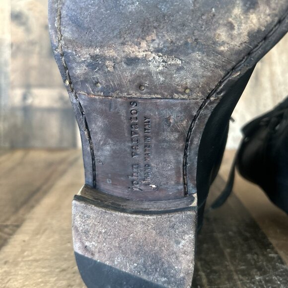 John Varvatos Handmade Italy Black Ankle Boots Mens 9 - Picture 9 of 12